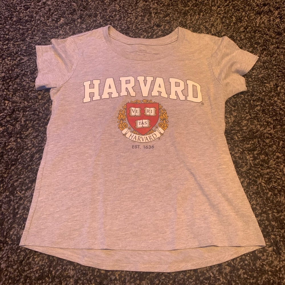 Grey Harvard tee
